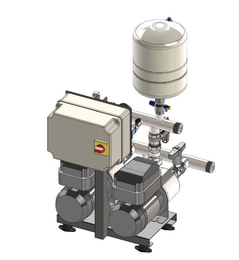 Trebles Compact 5255-5/5 Cold Water Booster Set - 230v - Single Phase - 31 Ltr/min