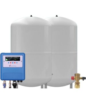 Mikrofill Mikropro 600/2 Pressurisation Set - With 2 X 600 Litre Vessels - Service Valve Included