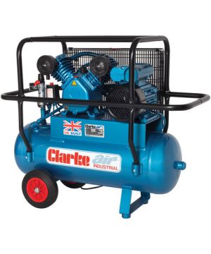 Clarke XEPVH16/50 (OL) 14cfm 50Litre 3HP Portable Industrial Air Compressor with Cage (230v)