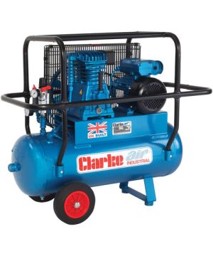 Clarke XEP15H/50 (OL) 14cfm 50Litre 3HP Industrial Air Compressor with Cage (110v)