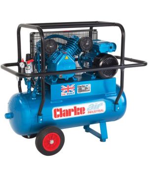 Clarke XEPVH16/50 (OL) 14cfm 50Litre 3HP Portable Industrial Air Compressor with Cage (110v)