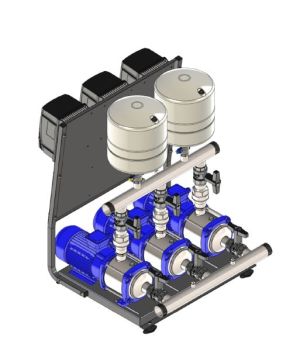 Trebles Eco Boost 5222-3HM07S-INV/1 Cold Water Booster Set - 230V - Single Phase - 50 Ltr/min