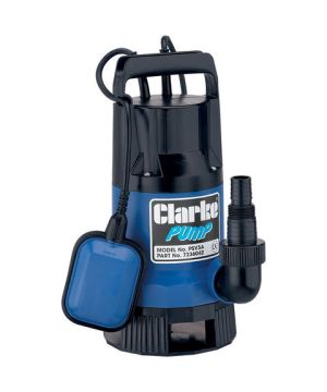 Clarke PSV3A 1½" 400W 133Lpm 8m Head Dirty Water Submersible Pump with Float Switch (230v)