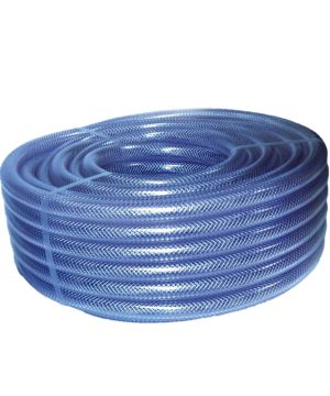 Reinforced Clear Braided PVC Hose - 30m x 1 1/4''