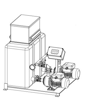 Trebles PH2D High Capacity Digital 2Pump Floor Mounted Pressurisation Unit