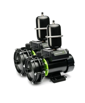 Salamander RP80SU SuperBooster Pack Universal Negative Head - 2x 2.4 Bar - Single Impeller Shower Pumps